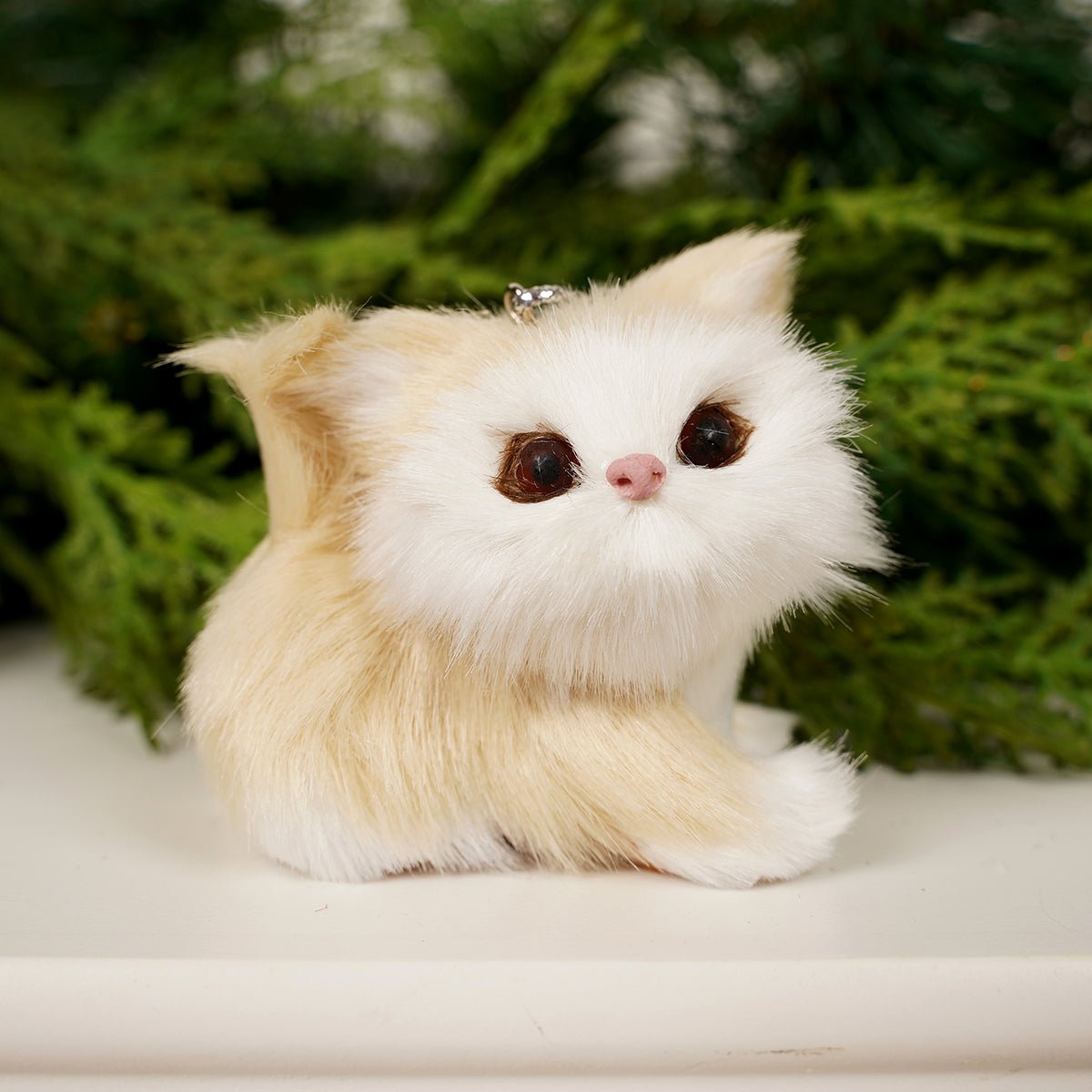 2Inch Furry Cat Ornament - Christmas Place