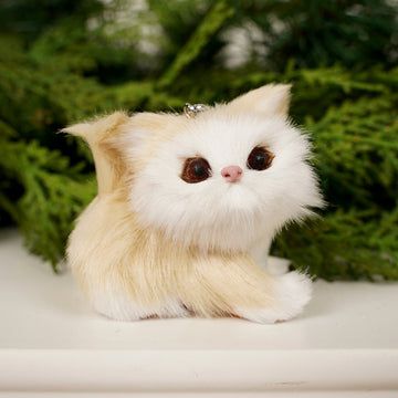 2Inch Furry Cat Ornament - Christmas Place