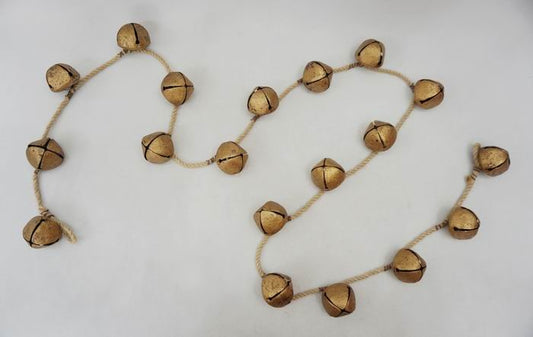 5Foot Gold Bell Garland