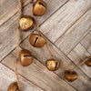 5 Foot Gold Bell Frosted Christmas Garland Christmas Place