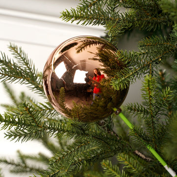 Shiny Gold Large Christmas Ball Ornament - Christmas Place