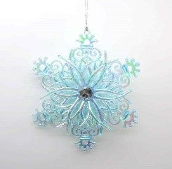 Blue Snowflake Ornament