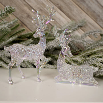 Iridescent Reindeer Christmas Ornament - Christmas Place