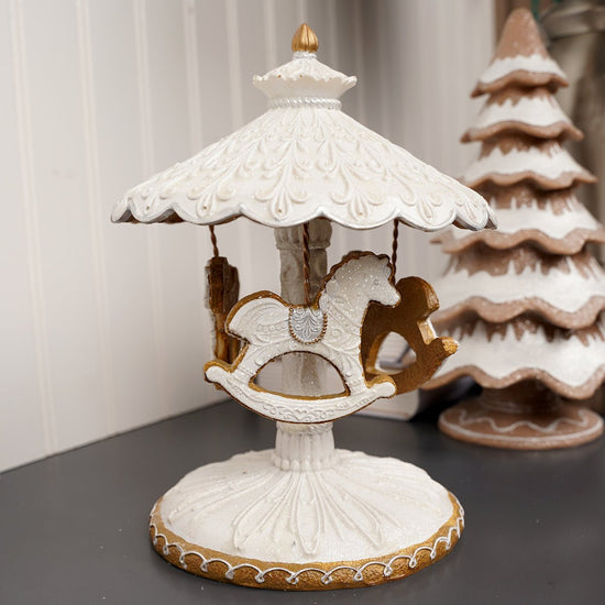 Gingerbread Musical Carousel - Christmas Place