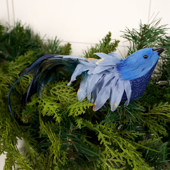 Blue Feather Bird - Christmas Place