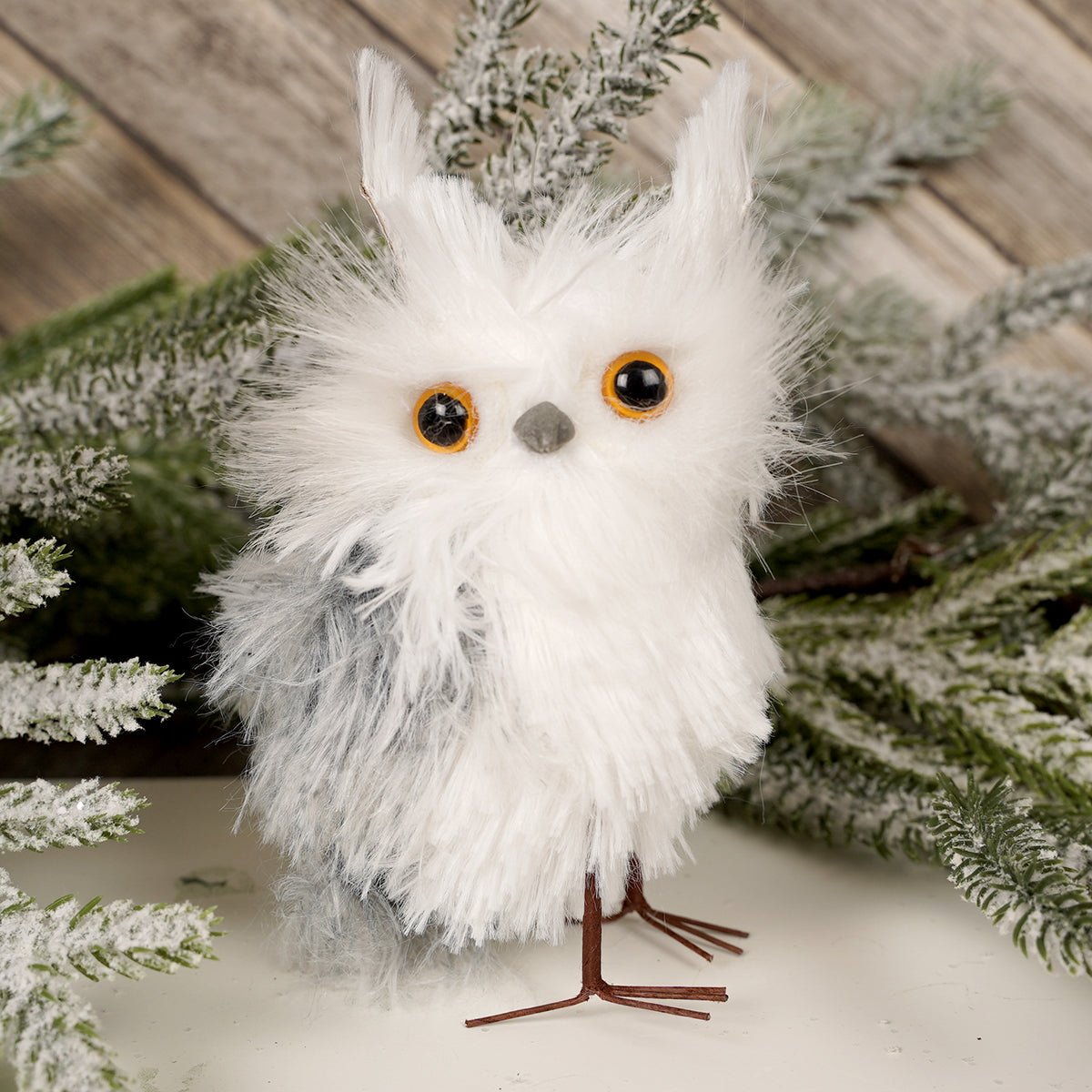 5 Inch Grey Owl - Christmas Place
