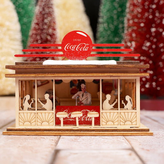 Coca Cola Soda Shop Ornament - Christmas Place