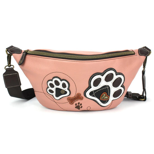 Dusty Pink Pawprint Fanny Pack