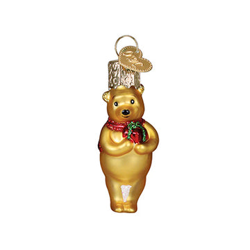 Winnie With Gift Mini Ornament