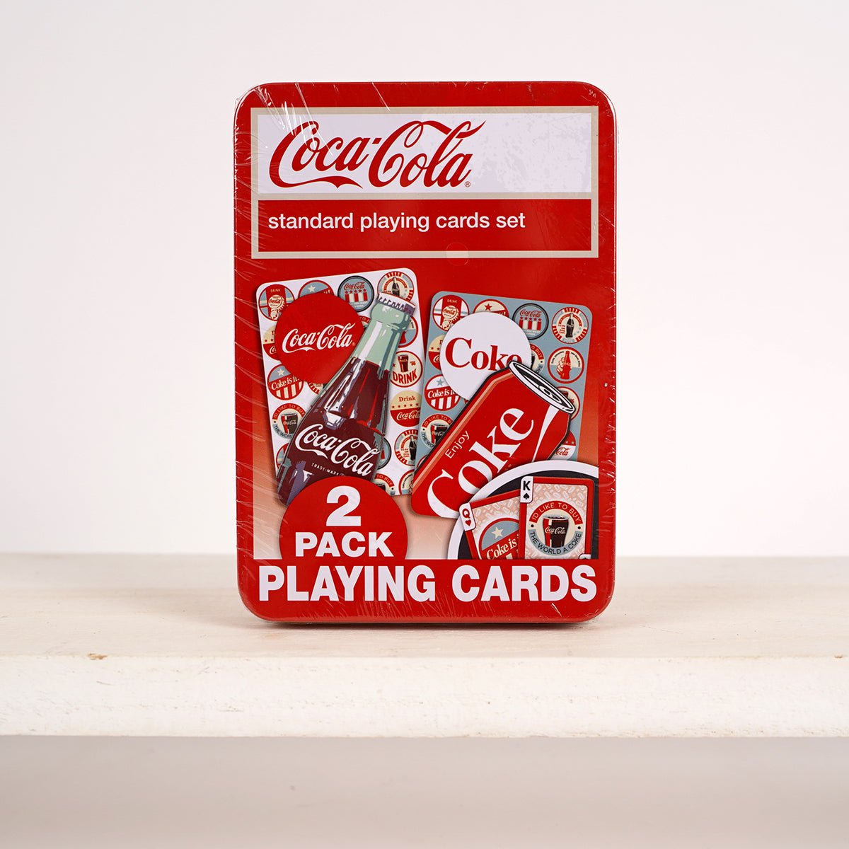 COCA COLA 2 PACK CARD TIN - Christmas Place