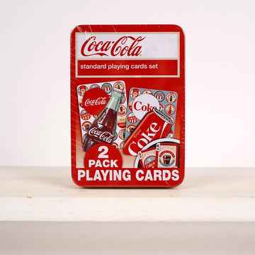 COCA COLA 2 PACK CARD TIN - Christmas Place