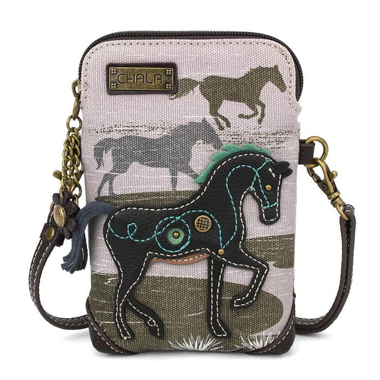 Gray Horse Cell Crossbody