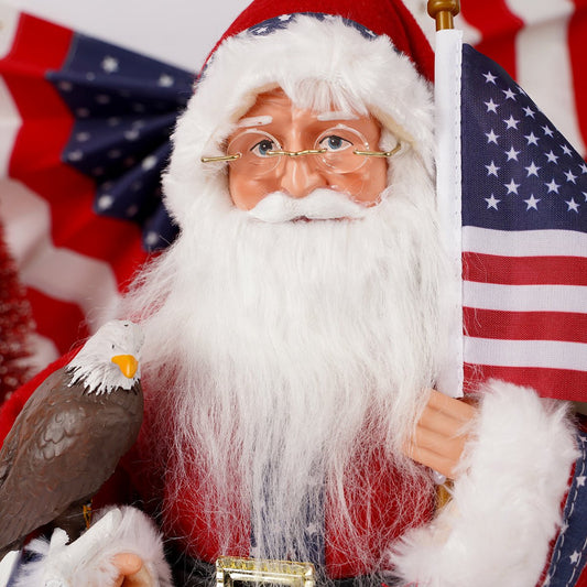 Patriotic Land Of Liberty Santa - Christmas Place