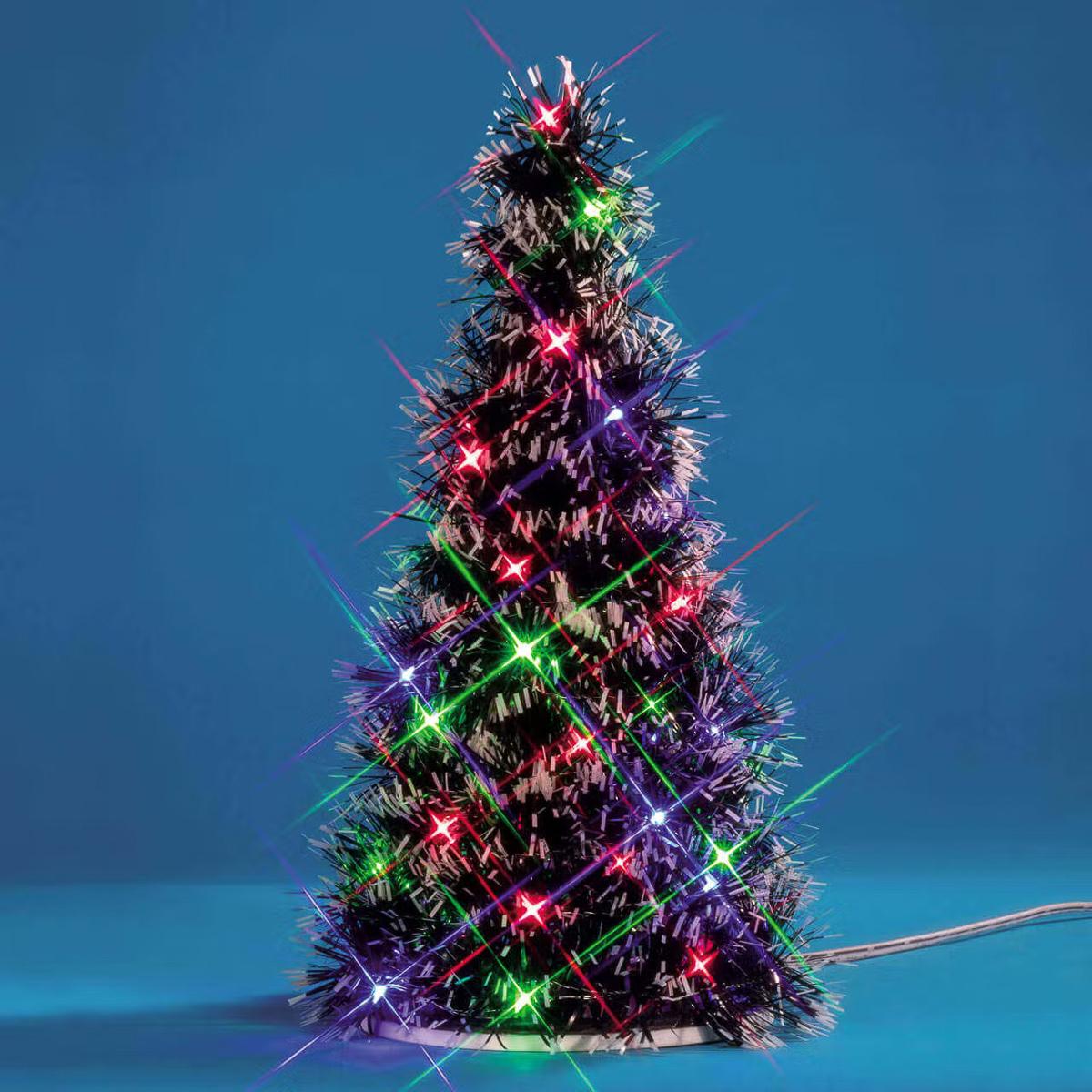 Multilit Tree 11in Multi Lit Fir Tree - Christmas Place