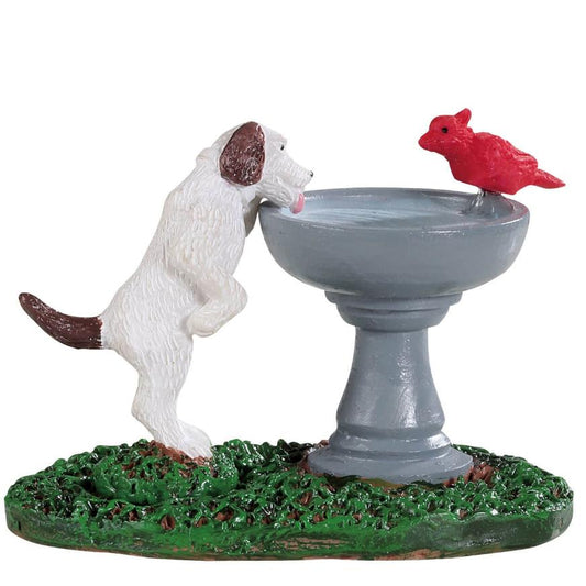Bird Bath Dog Fountain