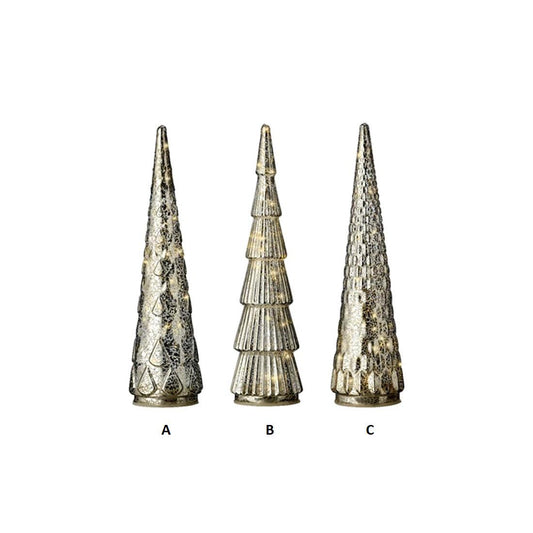 13In Led Silver Tree