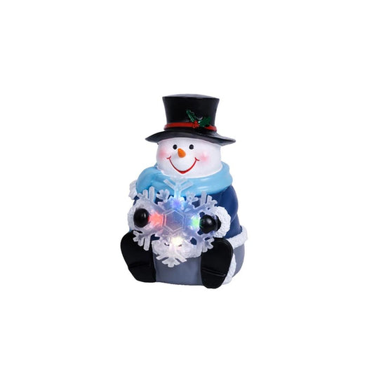 6In LED Blue Snowman
