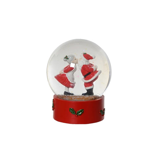 5In Kissing Santa And Mrs.Claus Waterball