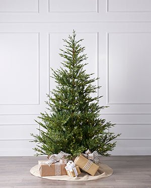 9 Ft Norway Spruce with Micro LED Lights - Christmas Place
