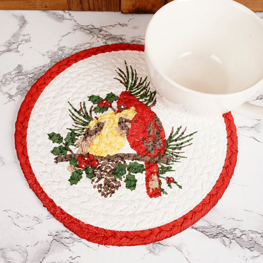 Holiday Christmas Cardinals Kitchen Trivet Christmas Kitchen Decor