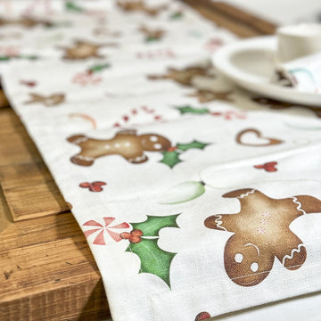 15 X 72in Gingerbread Table Runner