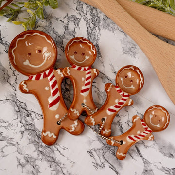 Gingerbread Measuring Spoon Set Of 4 - Christmas Place