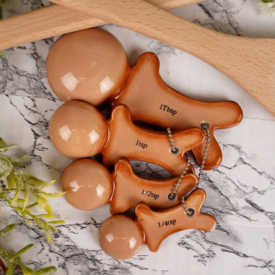 Gingerbread Measuring Spoon Set Of 4 - Christmas Place
