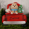 Goldendoodle In Pickup Truck Ornament - Christmas Place