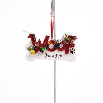 WOOF Dog Ornament