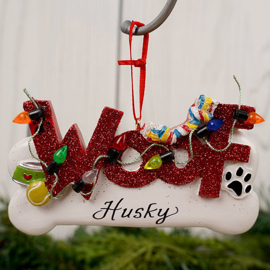 WOOF Dog Ornament - Christmas Place