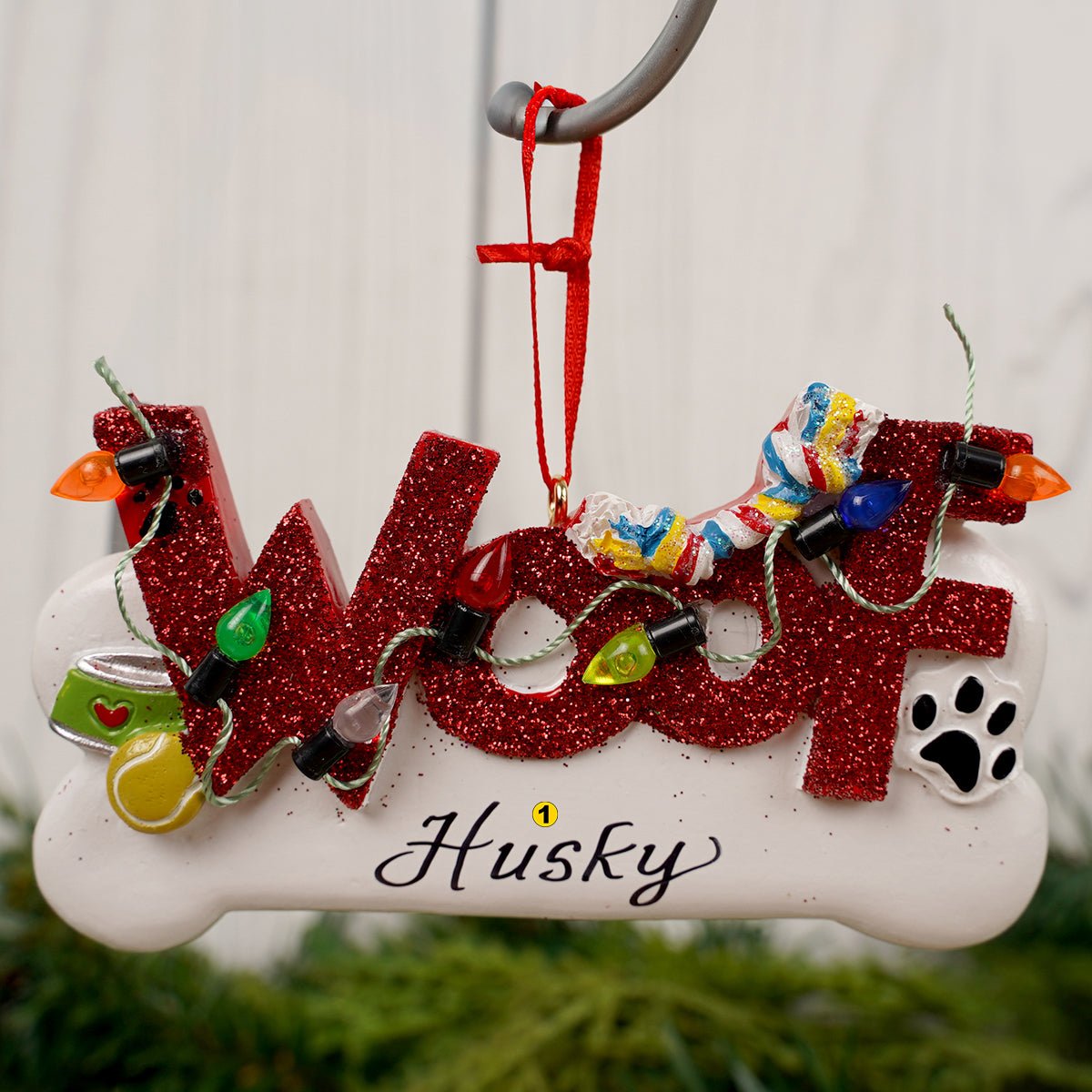WOOF Dog Ornament - Christmas Place