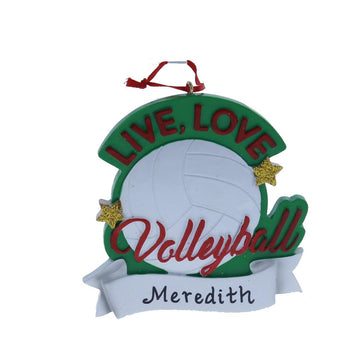 Live Love Volleyball Ornament