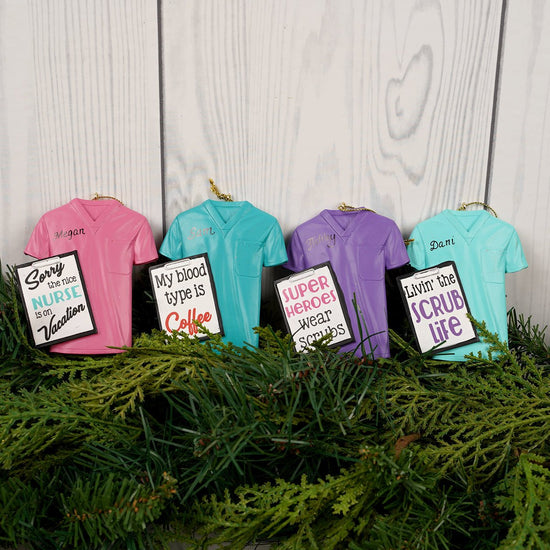 Nurse Scrub Ornament - Christmas Place