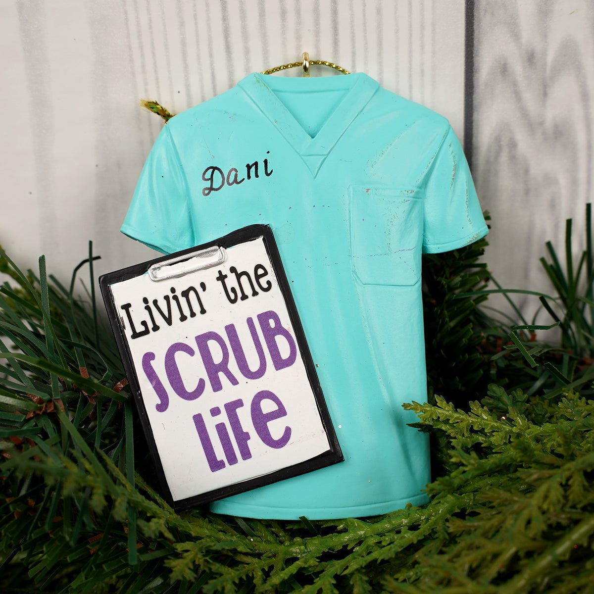 Nurse Scrub Ornament - Christmas Place