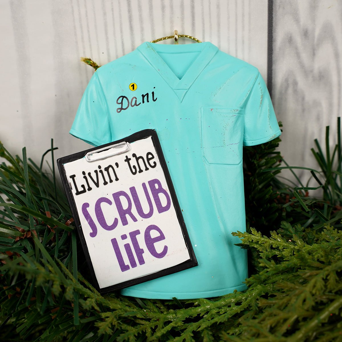 Nurse Scrub Ornament - Christmas Place