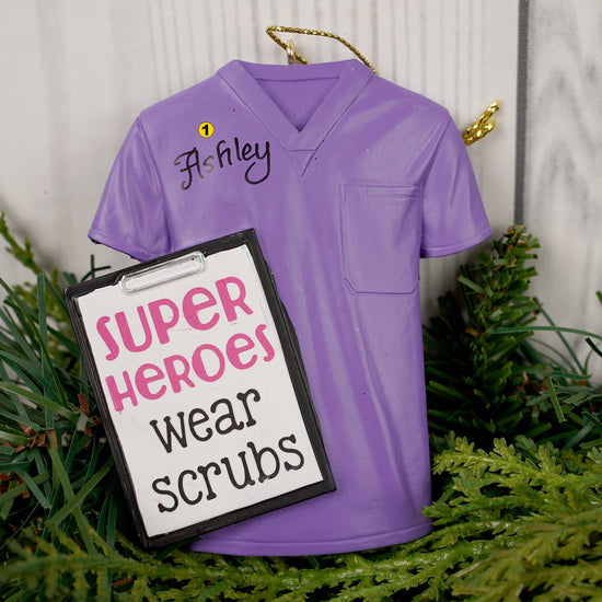 Nurse Scrub Ornament - Christmas Place