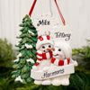 Snowman Family Of 2 With Snowflakes - Christmas Place