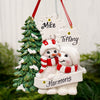 Snowman Family Of 2 With Snowflakes - Christmas Place