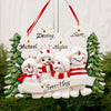 Snowman Family Of 4 With Snowflakes - Christmas Place