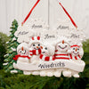 Snowman Family Of 5 With Snowflakes - Christmas Place