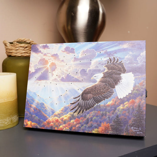 LED Home Of The Brave Canvas - Christmas Place