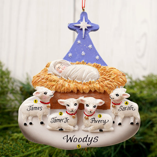 Nativity Sheep Family of 4 - Christmas Place