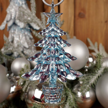 6Inch Blue Tree Ornament - Christmas Place