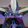 Merry Christmas Silver Star Tree Topper - Christmas Place