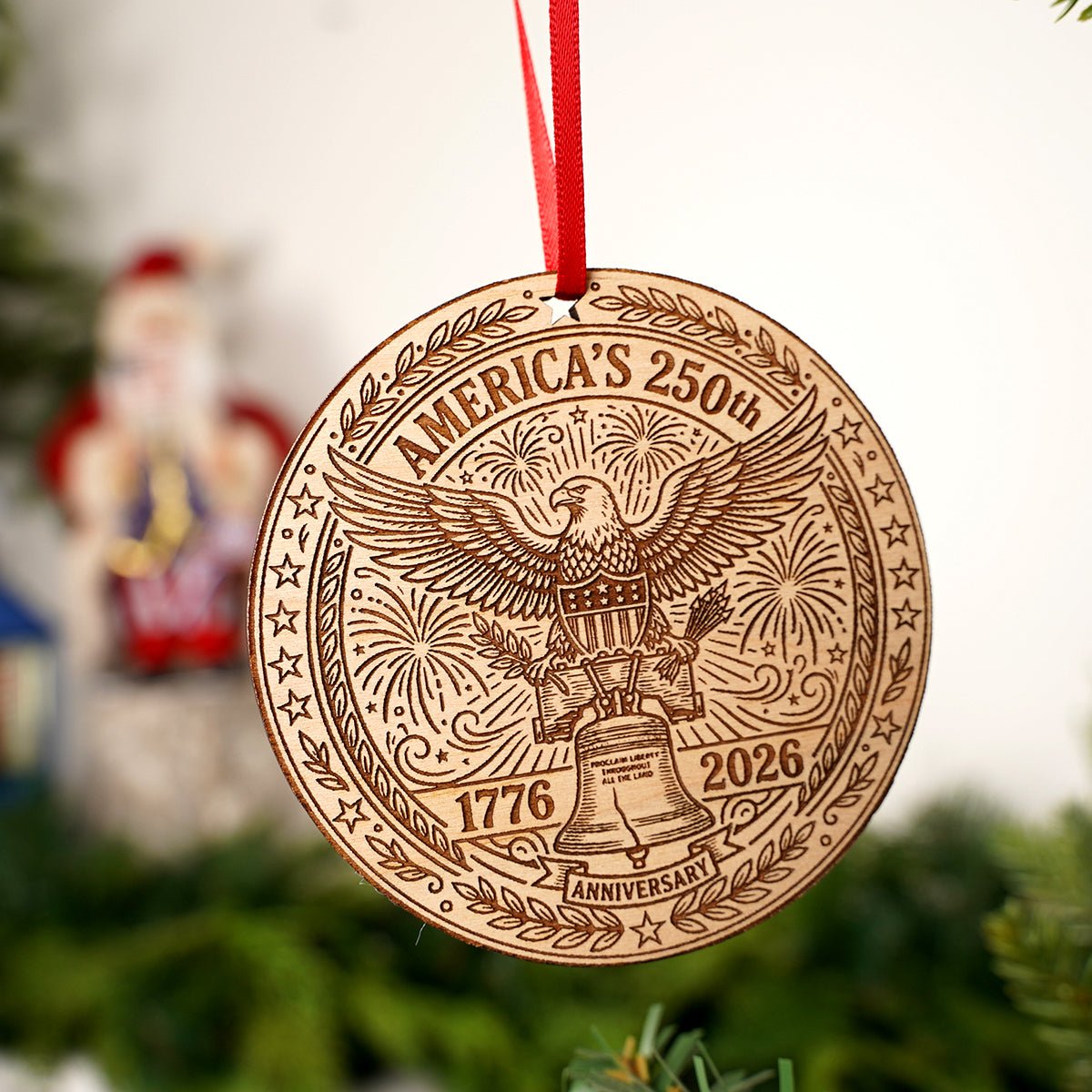 Americas Eagle 250th Anniversary Ornament - Christmas Place
