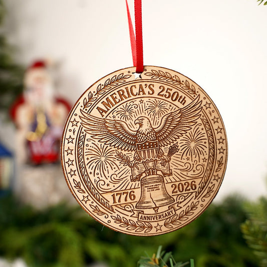 Americas Eagle 250th Anniversary Ornament - Christmas Place
