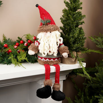 29.9Inch Sitting Santa With Long Legs
