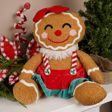13.6Inch Sitting Gingerbread Girl