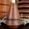 6Inch Brown Wood Tree Candle Holder
