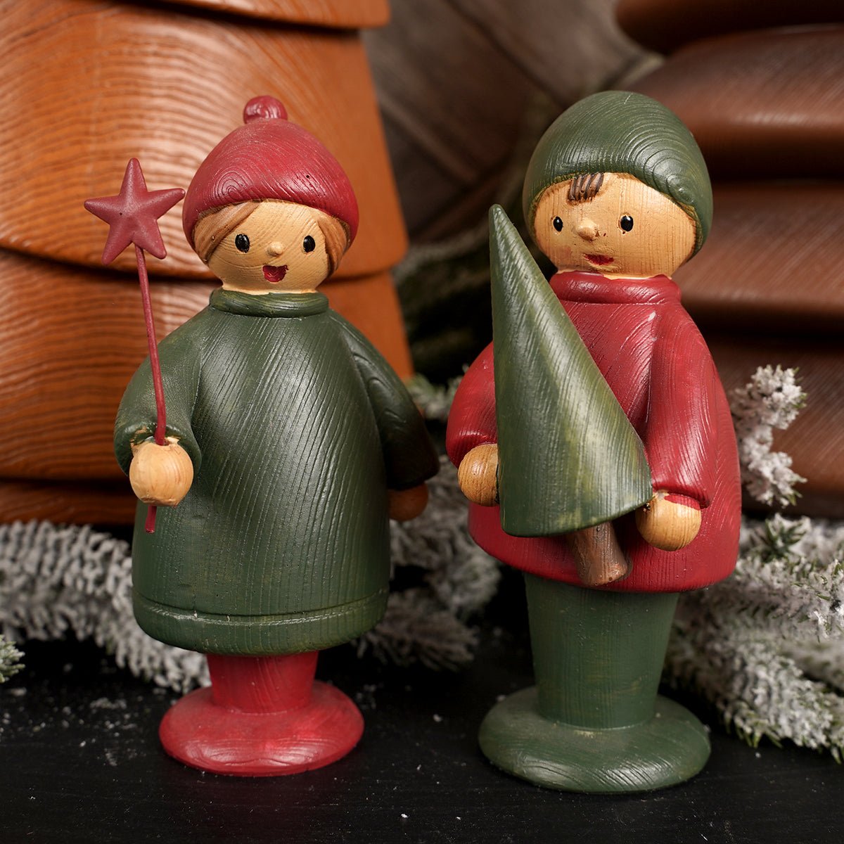 5Inch Red Green Boy/Girl - Christmas Place